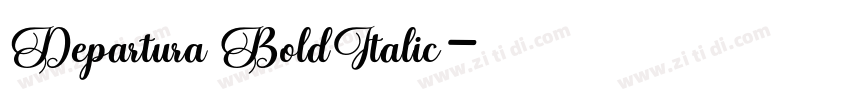 Departura BoldItalic字体转换